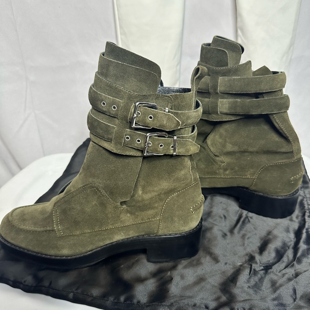 Balenciaga Leather Moto Boots - Picture 3 of 14